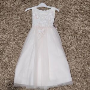 Tip Top Kids Ivory Floral Dress